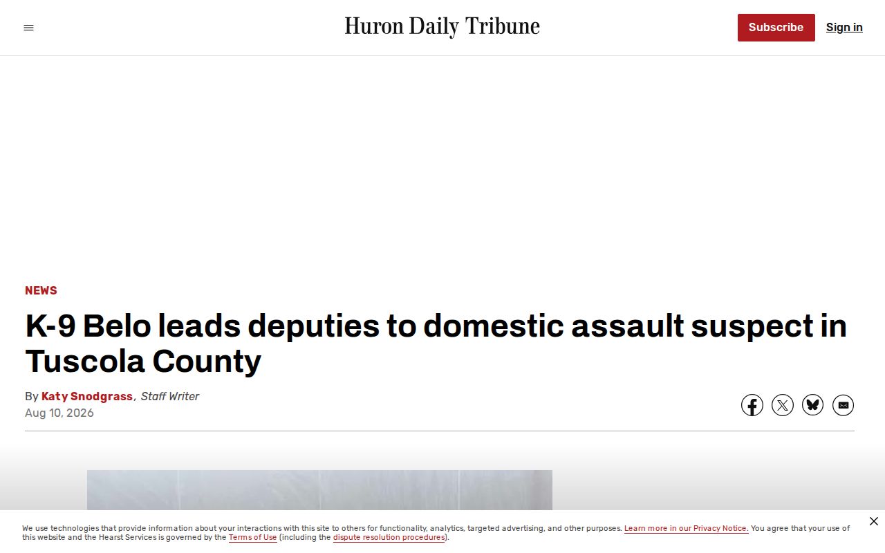 Vassar, Tuscola County arrest news source distinct from a booking record